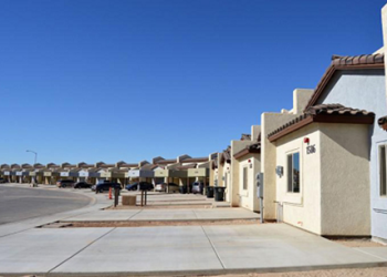 The Las Brisas Apartments in San Luis, AZ, a 60-unit apartment complex for seniors and chronically homeless individuals