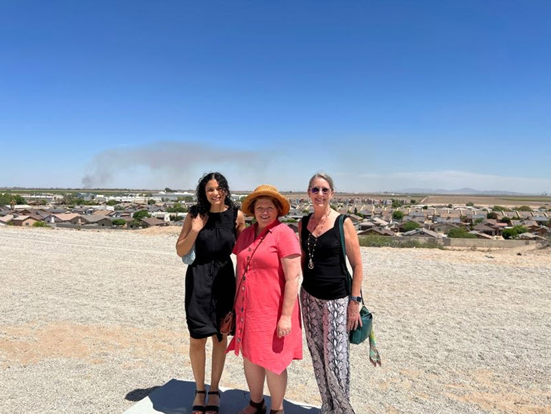 CHC staff from left to right: Mona Elminyawi, Cindy Holler, and Debra Turner